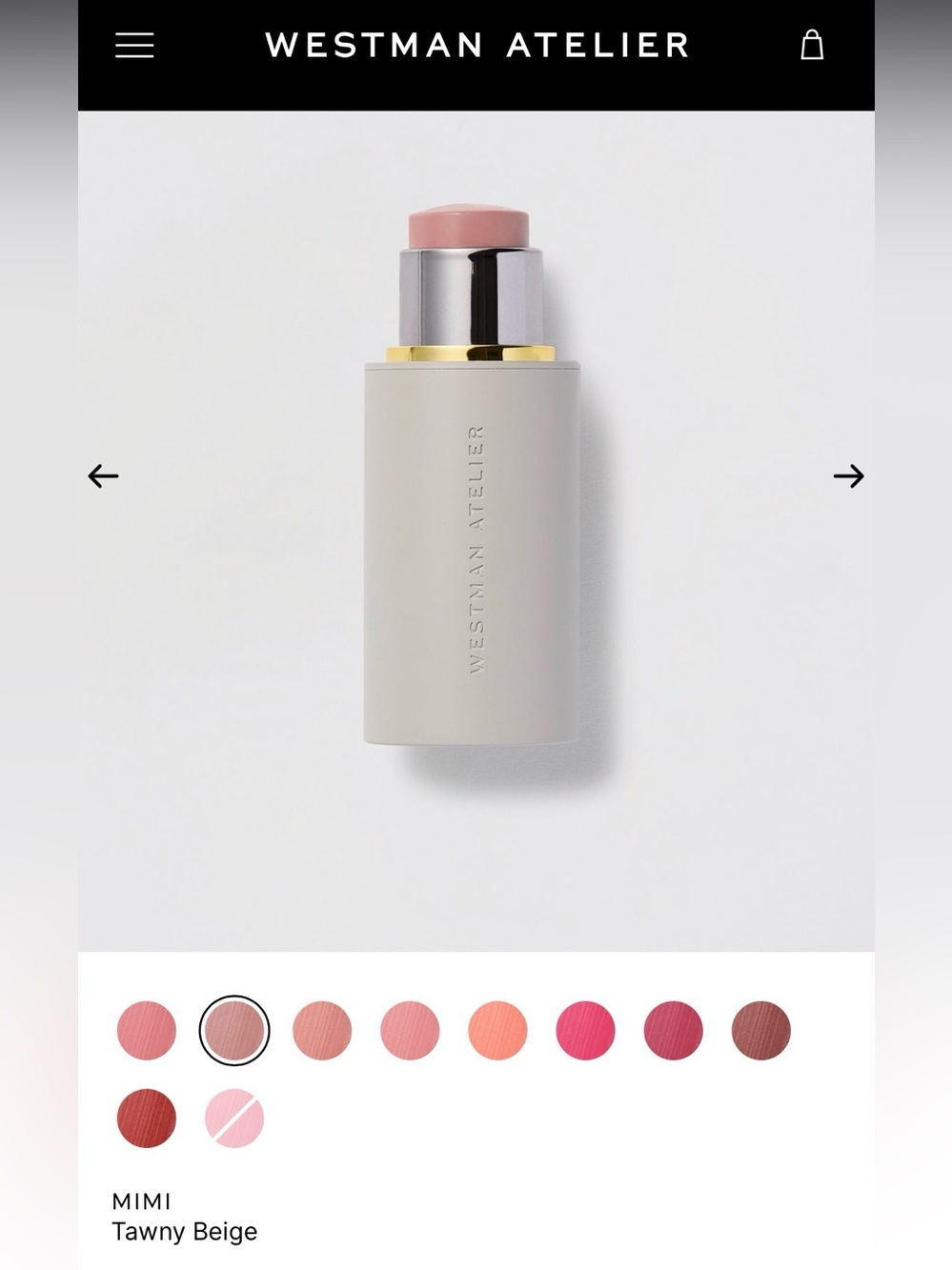 EUC Westman Atelier Baby Cheeks Cream Blush Stick